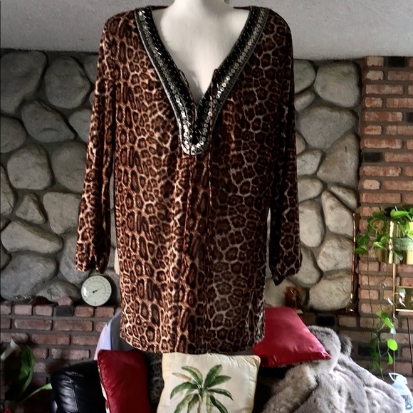 Peck & Peck Tops - 🌸Peck & Peck Animal Print Top🌸